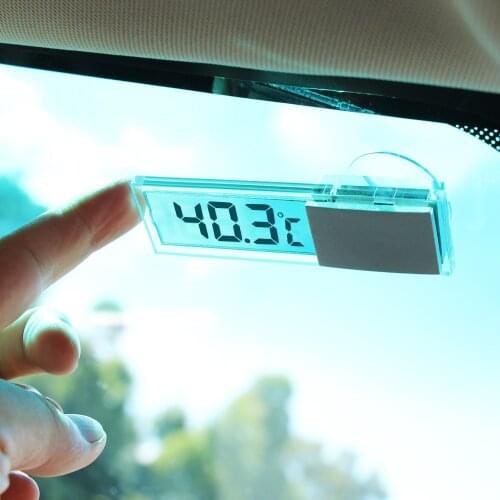 1Pc Car LCD Digital Thermometer Auto Window Outdoor Energy-saving Gauge Smart Number Display Temperature Instruments Accessories