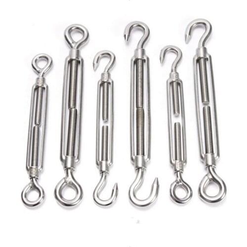 1pcs 304 stainless steel flower basket screw, wire rope tensioner, rope tensioner, bolt, positive and negative wire screw