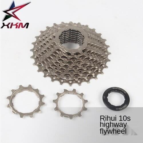 Rihui 10-speed 11-28T road bike 10-level cassette flywheel folding small wheel bicycle rear gear