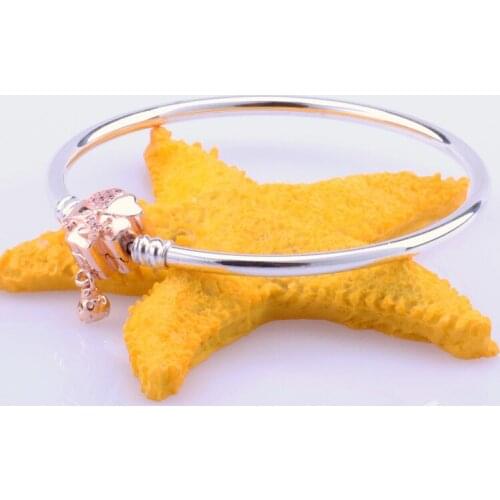 100% 925 Sterling Silver Pan Bracelet New Style Flower Blooming Hot Flower Ladybug Buckle Bracelet Fit Diy Charm Women Jewelry