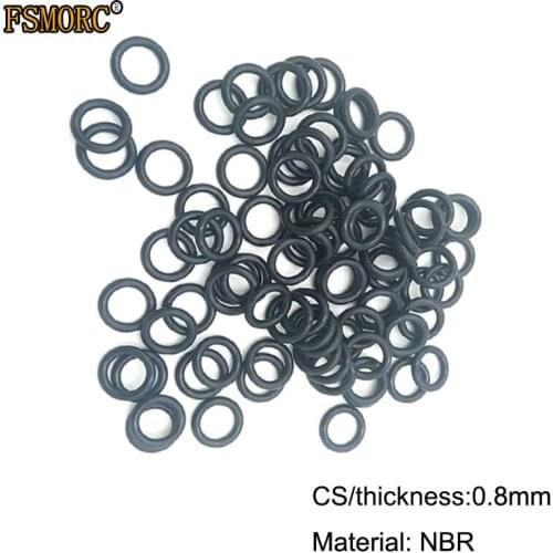 100piece OD2.5mm~59.6mm*0.8mm thickness(CS) NBR o ring seal/Nitrile Rubber