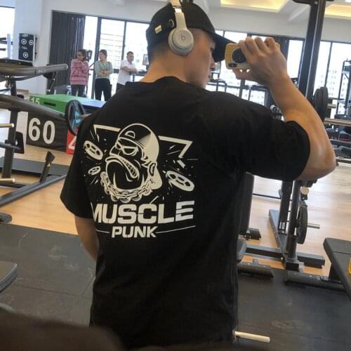 2021 Aitonoble Cotton Summer Breathable Leisure Fitness Vest Mens Short Sleeve Basketball Training Sports Running Top T-shirt