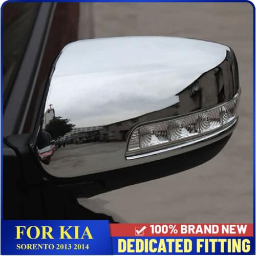Fit For Kia Sorento 2009 to 2014 Side Door Rearview Mirror Frame Cover With Turn Light Car Styling