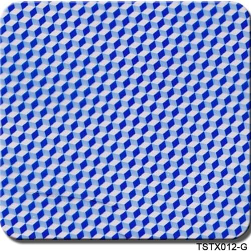 CSTX012-G 0.5mX20m hydrographic water transfer printing blue carbon fiber hydrographics film