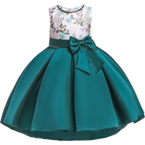 3-10 Years Flower Girl Dress Kid Clothes Birthday Dresses for Girls Wedding Toddler Floral Evening Children White Dress