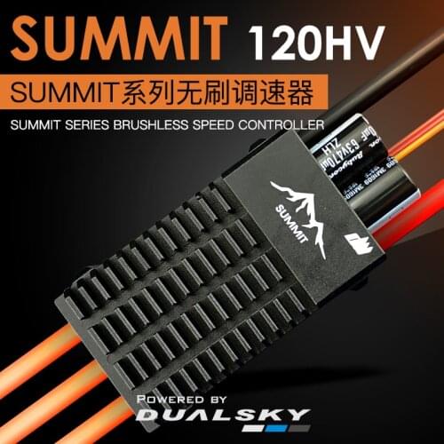 Dualsky SUMMIT 120HV, SUMMIT series brushless speed controller Support 14S Lipo, OPTO, 32-bit ARM For F3A ,Send mounting seat