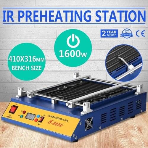 110V/220V 1600W IR PCB Infrared Preheater BGA Rework Preheating Station T-8280