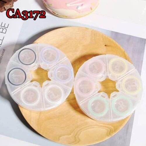 Pocket 3pairs Contact Lens Cases Set Fashion Lens Box Convenient Contact Lens Case Container For Outdoor CA3172