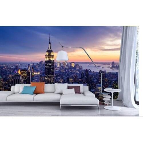 Papel parede mural wallpaper New York landscape 3d wallpaper TV background wallpaper the living room sofa backdrop mural