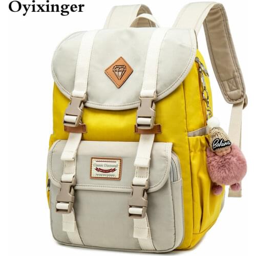 New Junior School Bags For Girls Backpack Student Children Bag Concise Waterproof Campus Backpacks Plecak Szkolny Mochila Ruedas