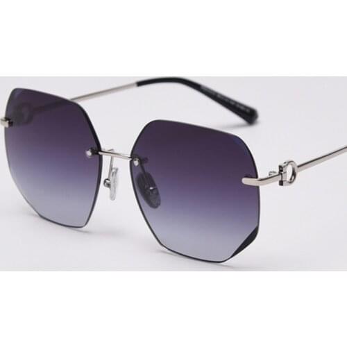 New Pink Gradient Polarized Womens Sunglasses Brand Designer Exquisite driving glasses Female Glam Shades UV400