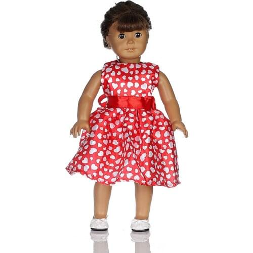 Doll Clothes fits 18" Handmade Party Dress 18 inch doll clothes Free shipping b157