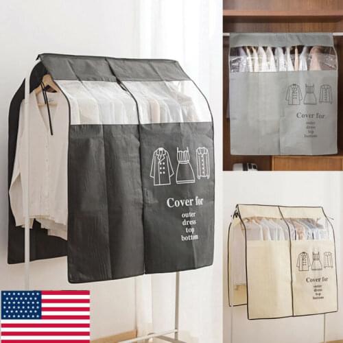 Wholesale/Dropshipping Hanging Garment Bag Dust-Proof Clothes Cover Jackets Dress Closet Storage Dust Covers