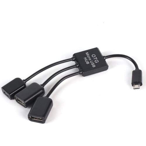OTG 3/4 Port Micro USB Power Charging Hub Cable Spliter Connector Adapter For Smartphone Computer Tablet PC Data Wire