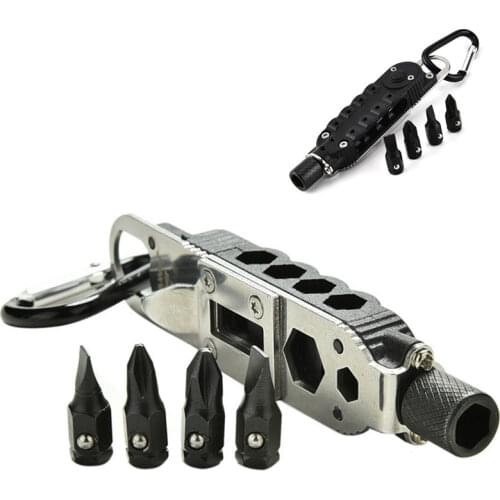 Mini Portable Multifunctional Screwdriver Stainless Steel Pocket Keychain Tools Outdoor Camping travel EDC Survival Equipment