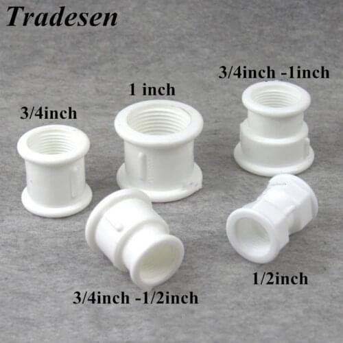 1pcs 1/2"~1" Female Thread Straight Connector Plastic Reducing Joint Garden Irrigation Tube Joints Kitchen Water Pipe Fittings