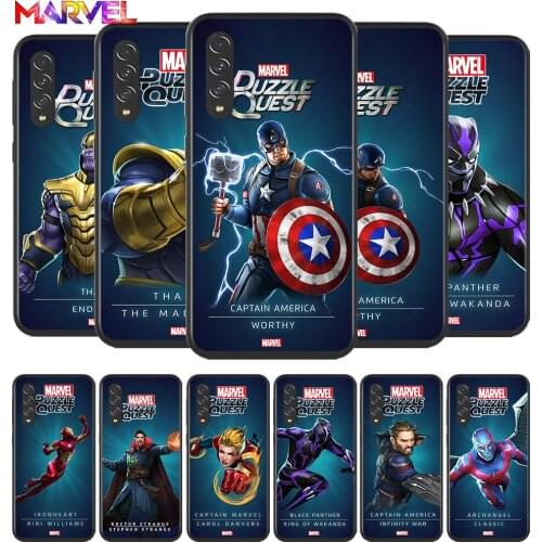 Marvel Cool Hero for Samsung Galaxy A90 A80 A70 A60 A50 A40 A30 A20 A2Core A10 Silicone Soft Black Phone Case Cover
