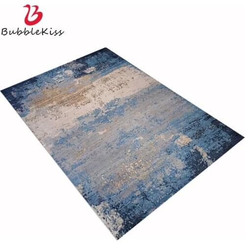 Bubble Kiss Carpets For Living Room Blue Abstract Art Area Rugs Home Retro Grey Kids Room Soft Non-Slip Floor Mat Bedroom Decor