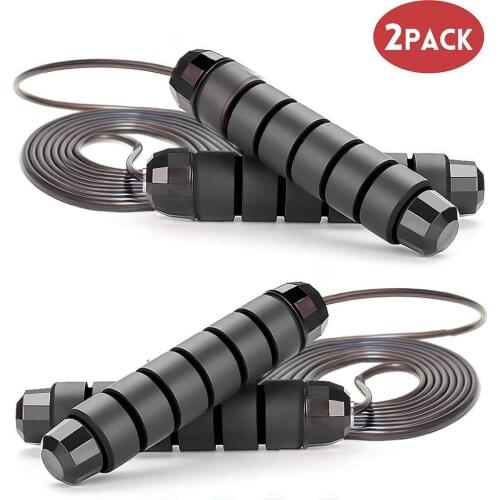 Skipping Rope Tangle-Free with Ball Bearings Rapids Speed Jump Rope Cable Tangle-Free itness Workout Equipments Skipping Rope