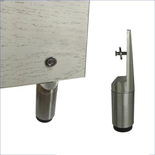 2pcs Steel Cabinet legs Sofa Bed Chair furniture Leveling feet floor protector Bathroom partition board support bracket Hardware
