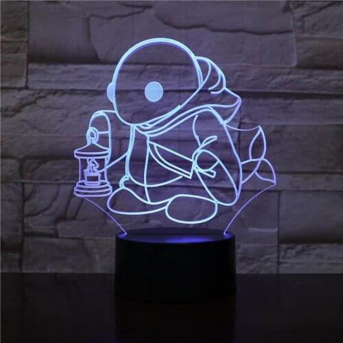 Led Home Decor Creative Turtle 3D Tortoise Modeling Desk Lamp Animation Game Night Light Kids Touch Switch Acrylic Light 2441