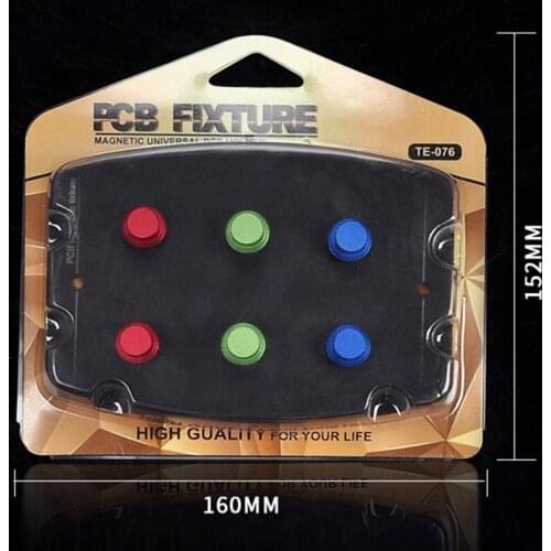 Universal PCB Board Holder Fixture with 6Pcs netic Pins Circuit Board Soldering Platform PCB netic Fixture Clamp Groove