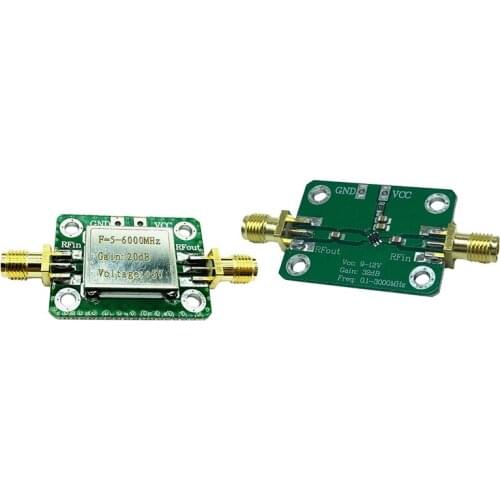 RF Power Amplifier And Shielding Shell 5M-6Ghz Broadband Signal Amplifier 20DB With RF Wideband Low Noise Amplifier LNA