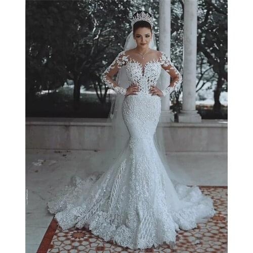 VLLUSISA Long Sleeve Wedding Dresses