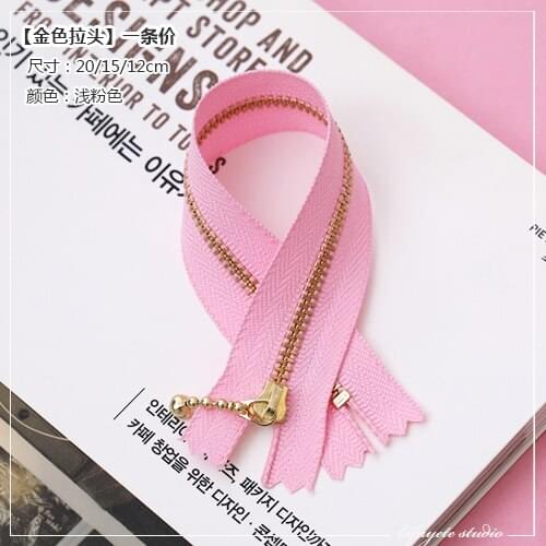 Dailylike 12cm Colorful Bronze Water Drop Zipper Lace Zipper DIY Clothing Smooth and Durable Bags Wallet Purse Cloth Accessories