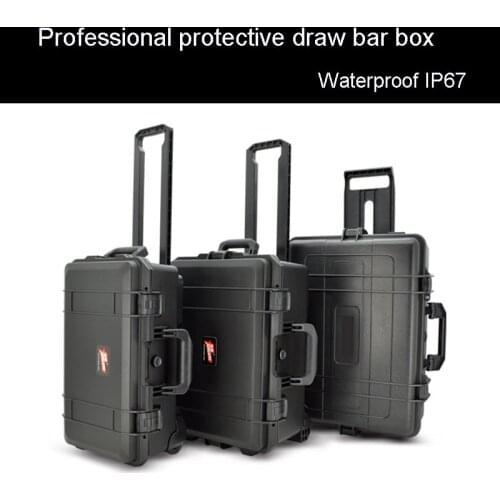 Protective trolley case toolbox waterproof tool case high quality Camera Case equipment box with pre-cut foam shipping free