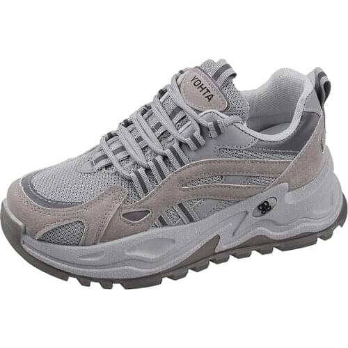 2021Summer Fashion Ladies Breathable Sneakers Thick-soled Shoes Bump Design Clear Texture Wear-resistant Non-slip Running Shoes