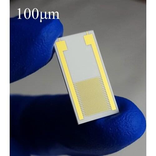 100micron Large Size Ceramic Interdigital Electrode Capacitor Array Biogas Humidity Sensor Chip 10X20