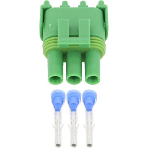 3 Pin green sheath sensor connector car connector with terminal DJ3031YA-2.5-21, 12020403