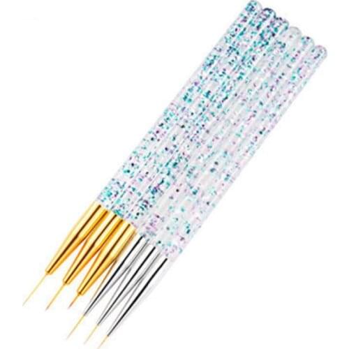 3 sets of nail art brushes, acrylic crystal carving, phototherapy, hook line strokes, flower pens