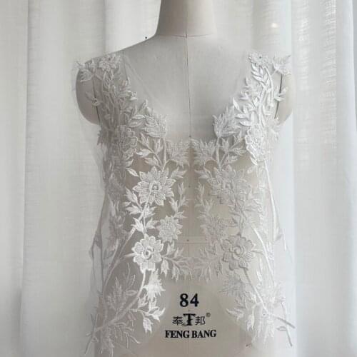 Dress Applique Sewing-Supplies Bridal-Headdress-Clothes Fabric Big-Size Craft DIY