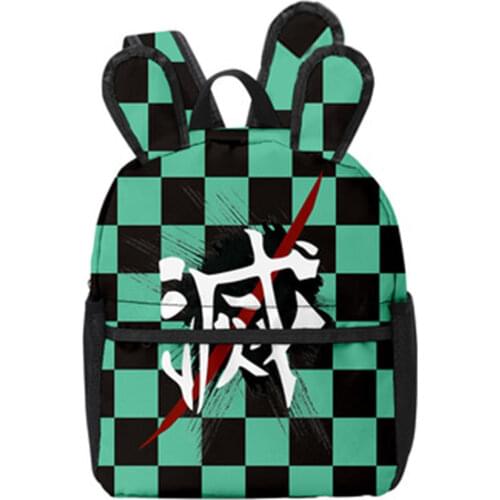 Demon Slayer: Kimetsu No Yaiba Backpack Canvas Bag Kamado Tanjirou School Bags Mochila Fashion Feminina Notebook Bag