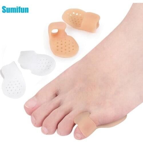 2PC Air Hole Little Toe Valgus Corrector Pinky Separator Spacers Toes Overlapping Orthopedic Straightener Foot Care Pain Relief