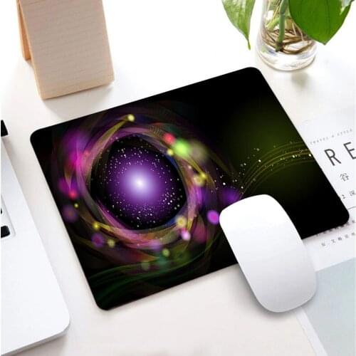 25*29cm Abstract Art Circle Halo Small Size Learning Gamer Mouse Pad Gaming Accessories Waterproof Non-slip for PC Desk Pad