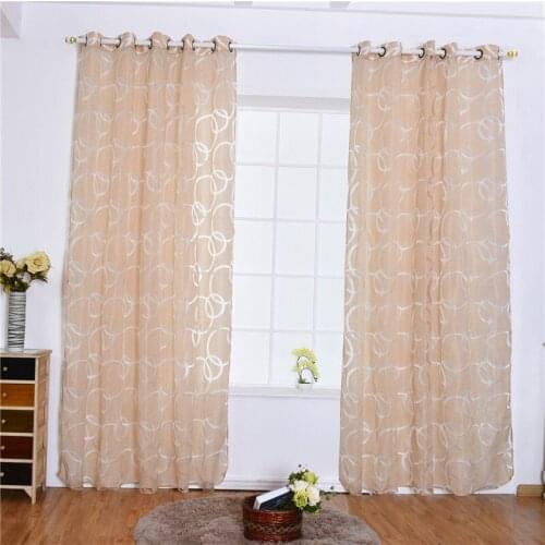 Fashion Screens Sheer Voile Curtains Long Beautiful Curtains For Living Room Drape Panel Window Decor