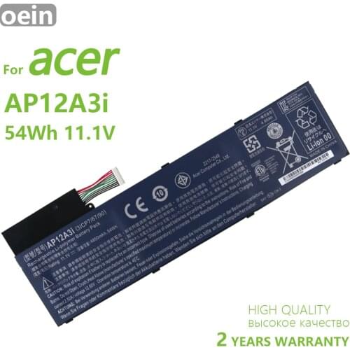 Oein Genuine AP12A3i AP12A4i Laptop Battery For Acer Iconia W700 Aspire Timeline Ultra U M3-581TG M5-481TG 11.1V/54WH