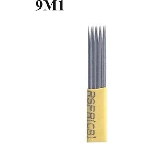 Wholesale 9M1 DOUBLE ROW Microblading Needles - SPMU Permanent Makeup Manual Eyebrow Blade