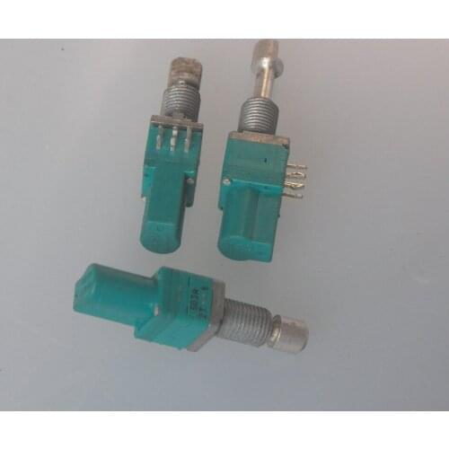 Original new 100% import telescopic lock potentiometer shaft can extend 503A 50K*2 dual audio potentiometer 6pin (SWITCH)