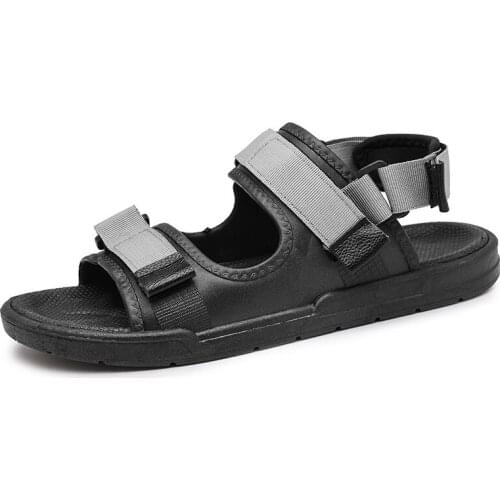 Big 45 New Man Sandals Soft Bottom Summer Beach Shoes Non-slip Open Toe Mens Sandals Cool Water Beach Slippers Boys Footwear