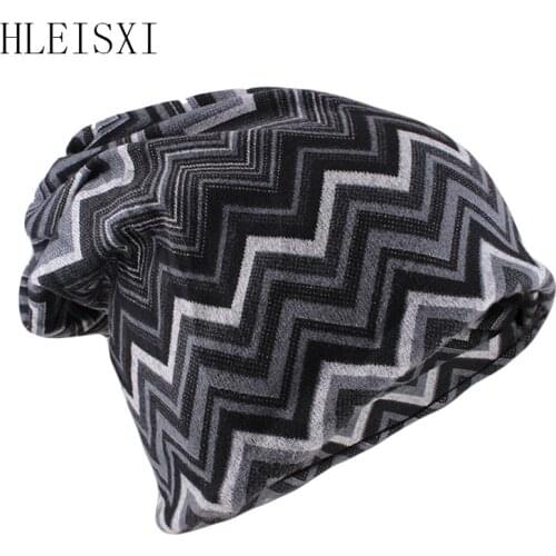 HLEISXI Thin Women Spring Two Used Fashion Beanies Scarf Warm Girl Autumn Outdoor Hat Adult Striped Gorras Sale