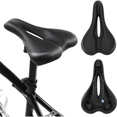 Ultralight Universal Bike Saddle Breathable Thicken Mountain Bike Seat With Central Relief Zone Ergonomics Bike Spare Parts