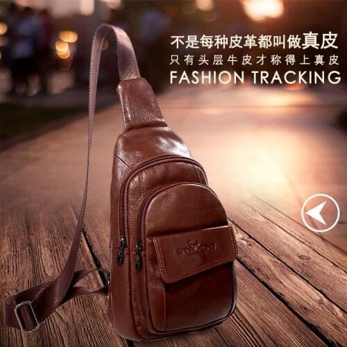 Real Leather Vintage Sling Bag Handbags for Men Travel Fashion Cross Body Messenger Shoulder Chest Bag High Quality Day Pack