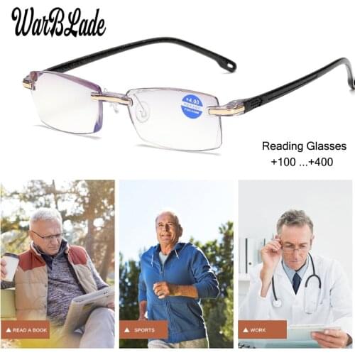 WBL Reading Glasses Men Women Rimless Ultra-Light Magnetic Presbyopic Eyeglasses For Male Female +1.0+1.5+2.0+2.5+3.0+3.5+4.0