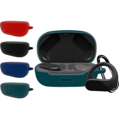 Earphone Protective Case Silicone Cover For JBL Endurance Peak2 Wireless Earbuds Anti-slip Shockproof Full Cover With Hook