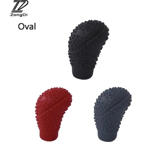ZD Car Styling Non-slip Gear Shift Head Cover For Renault Megane 2 3 Duster VW Touran Passat B6 Golf T5 T4 Fiat 500 Accessories