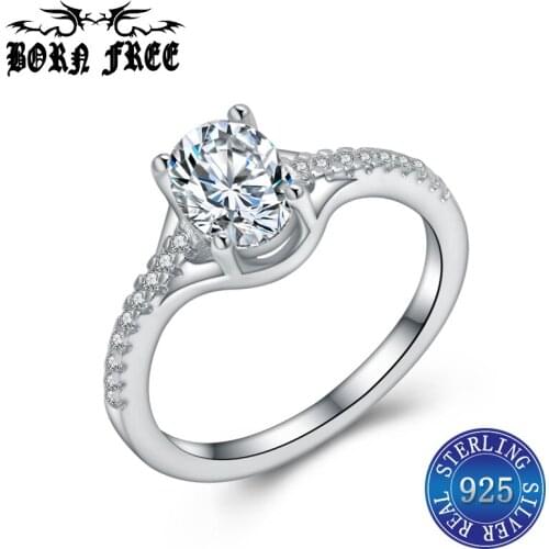 Sterling silver female rings finger ring simple anillos mujer bague femme jewellery bijoux en argent 925 woman ring luxury lot